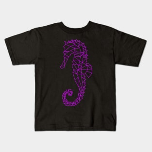 seahorse outline design Kids T-Shirt